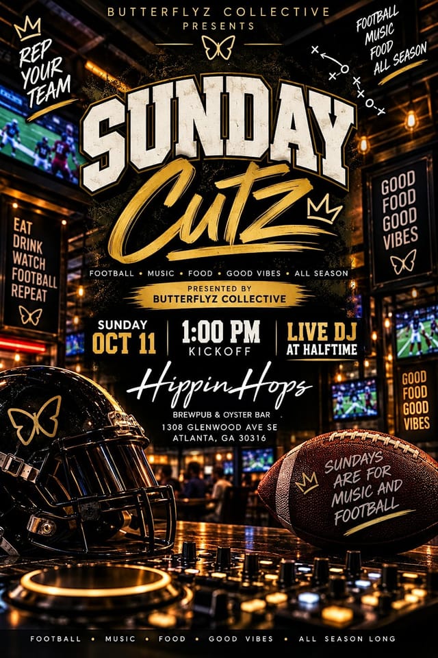 Sunday CutZ Football & DJ Day Party