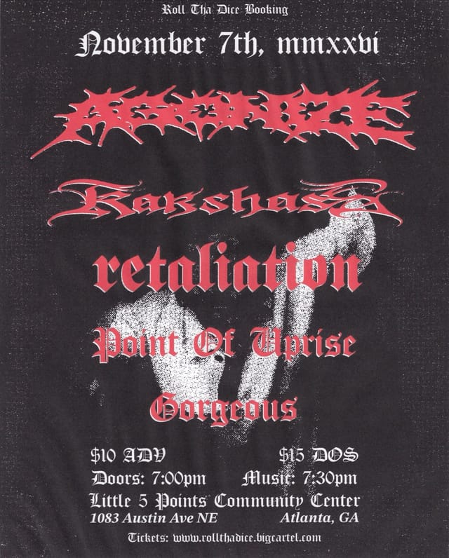 Agonize, Rakshasa, Retaliation, Point Of Uprise, Gorgeous