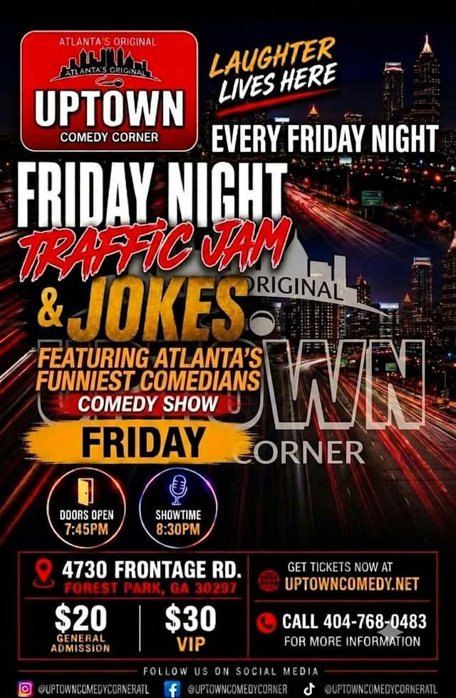 Friday Night Traffic Jam & Jokes: ATL's Funniest
