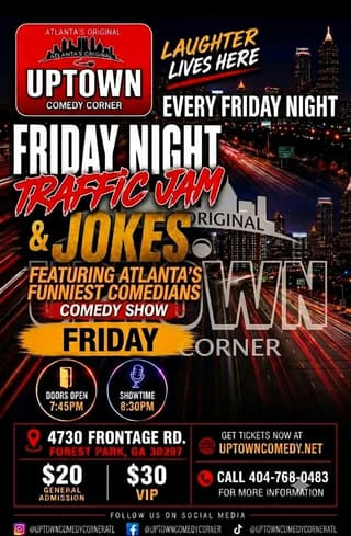 Friday Night Traffic Jam & Jokes: ATL's Funniest
