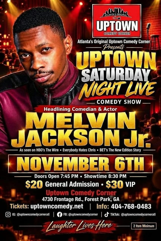 Friday Night Traffic Jam & Jokes: with Melvin Jackson Jr., from The Wire