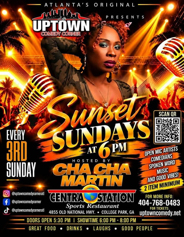 Uptown Comedy Corner Presents: Sunset Soulful Sundays Comedy & Music